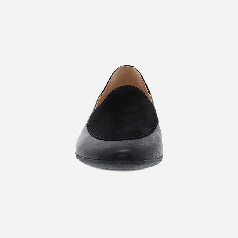 Lace Black Glazed Kid Leather