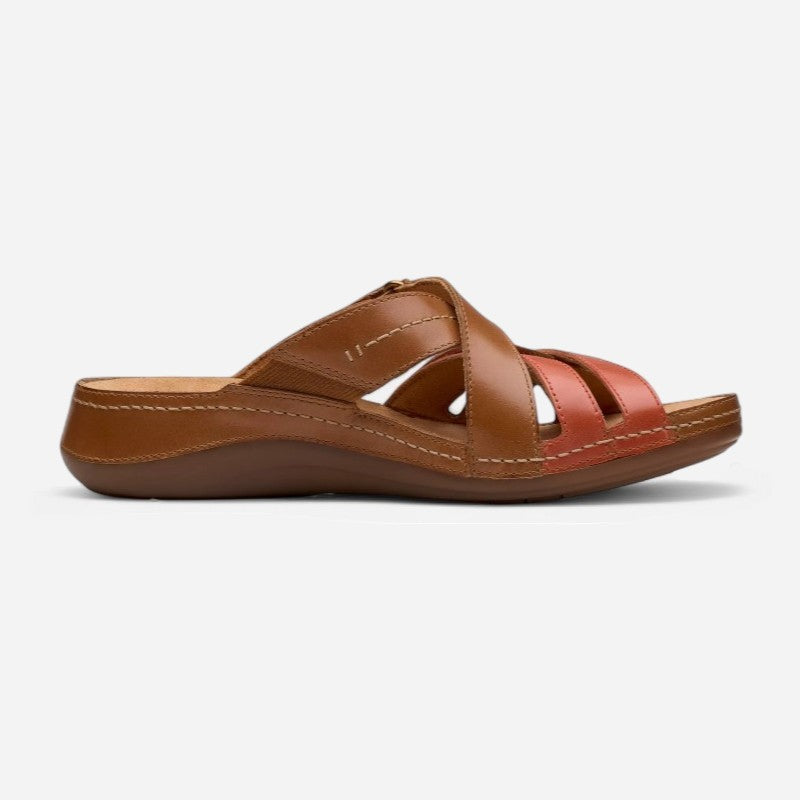 Cecily Slide Tan Combi