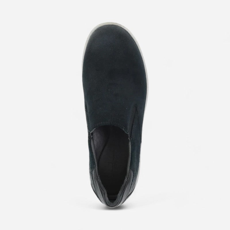 Trent Black Burnished Suede