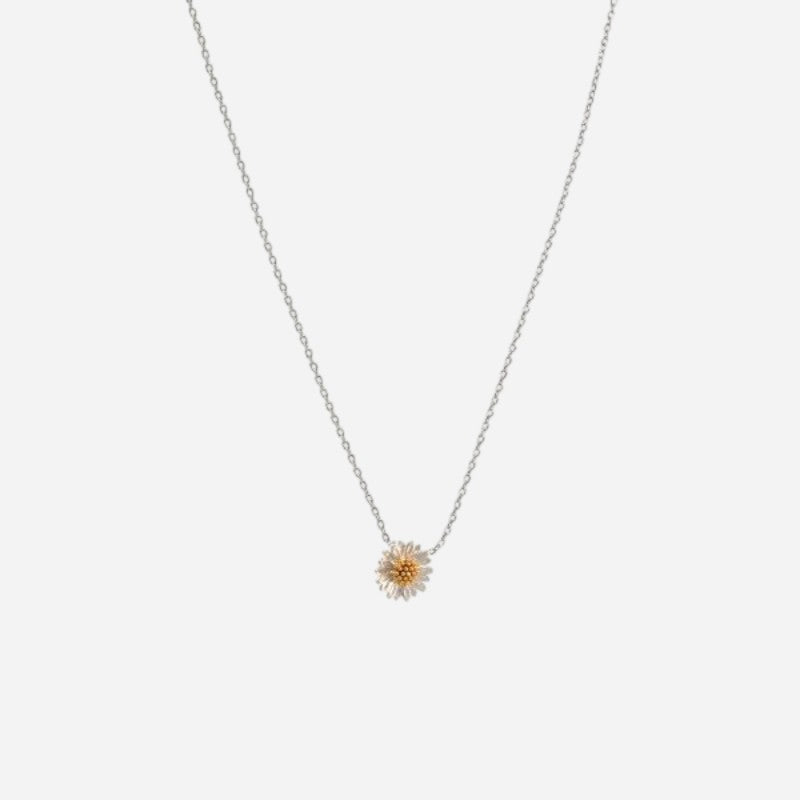 Daisy Necklace Silver
