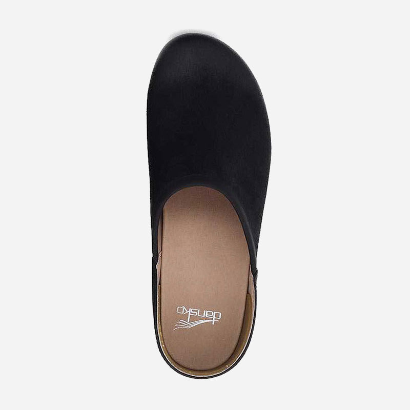 Brenna Black Burnished Suede