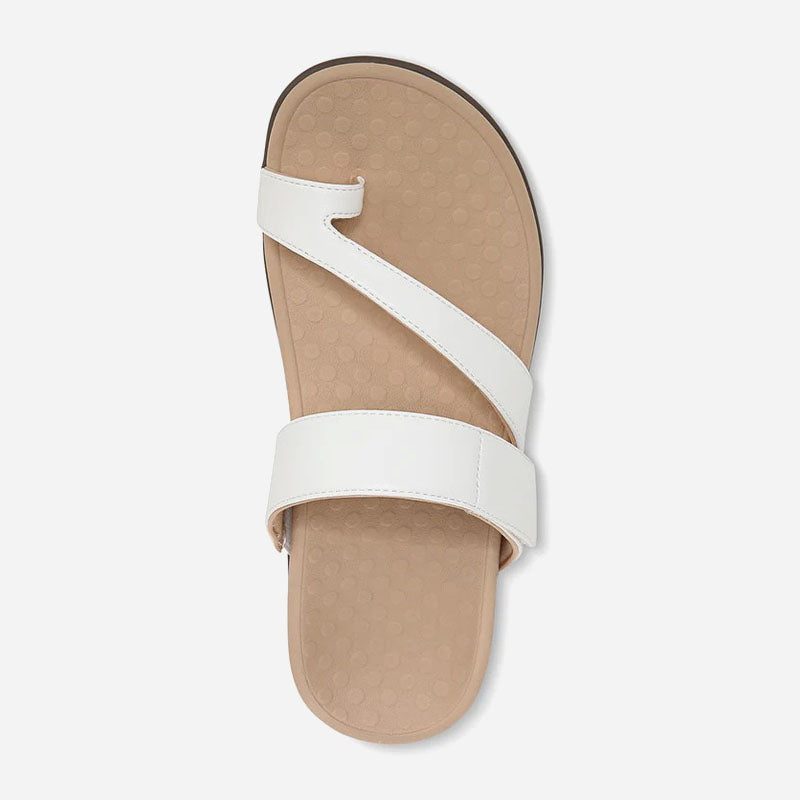 Morgan White Leather
