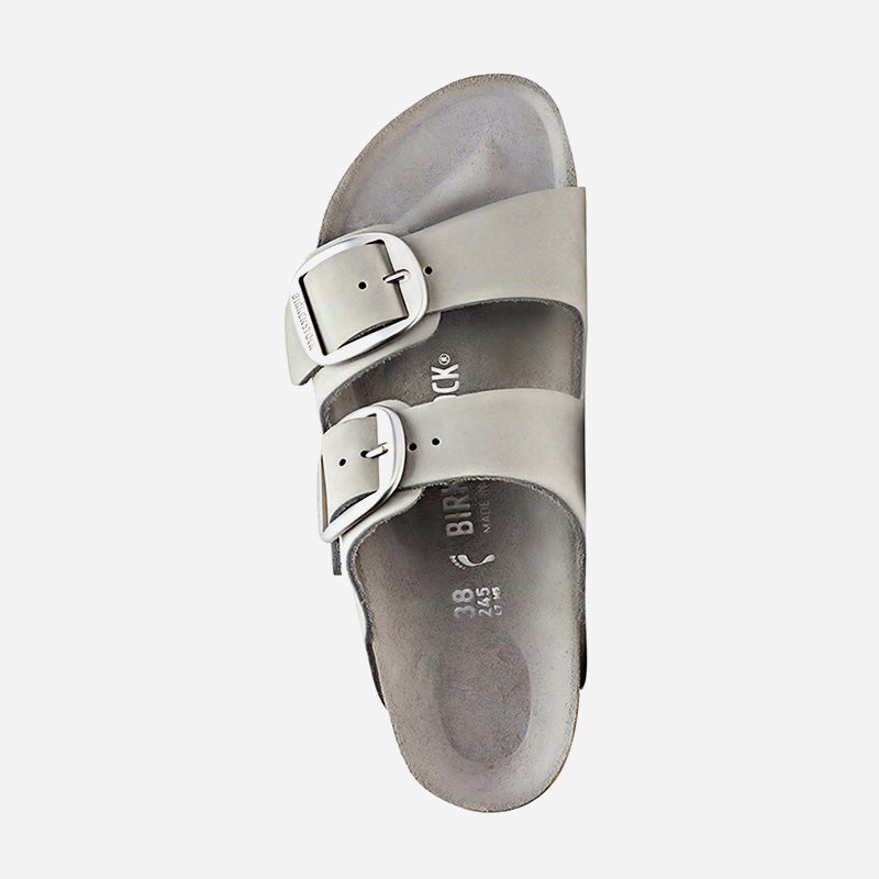 Arizona Big Buckle Dove Nubuck Leather Narrow