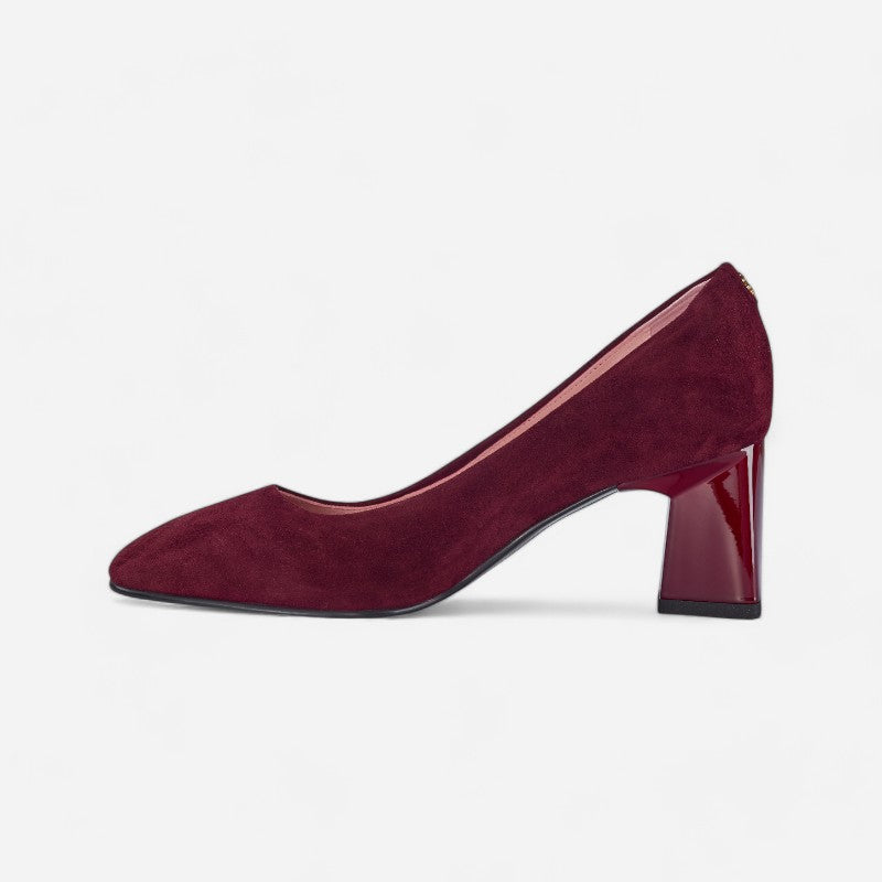 Cass Burgundy Suede