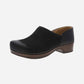 Brenna Black Burnished Suede