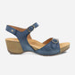 Tricia Blue Milled Burnished