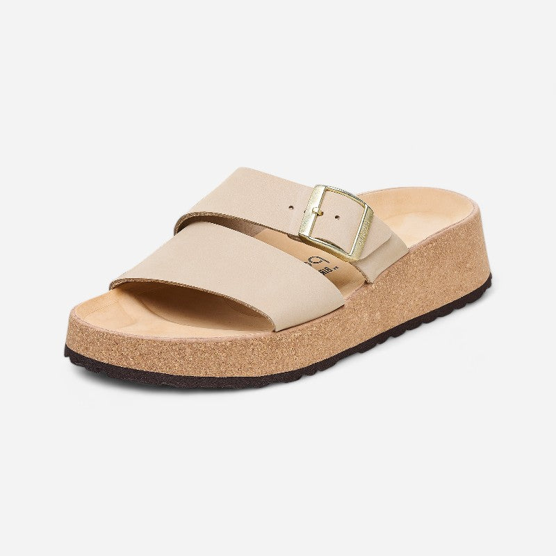Almina Sandcastle Nubuck Leather Narrow