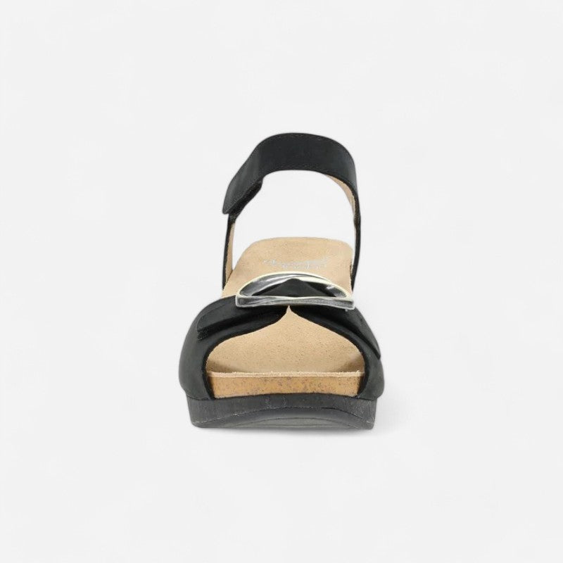 Stella Black Milled Nubuck