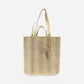 Jude Double Handle Tassel Jute Fiber Tote Neutral Stitched Stripe