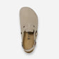 Tokio Taupe Suede Leather Narrow
