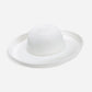 Tropical Classic Sewn Hat Paper Braid W/Self Trim White