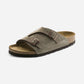Zurich Men's Taupe Suede Leather Regular