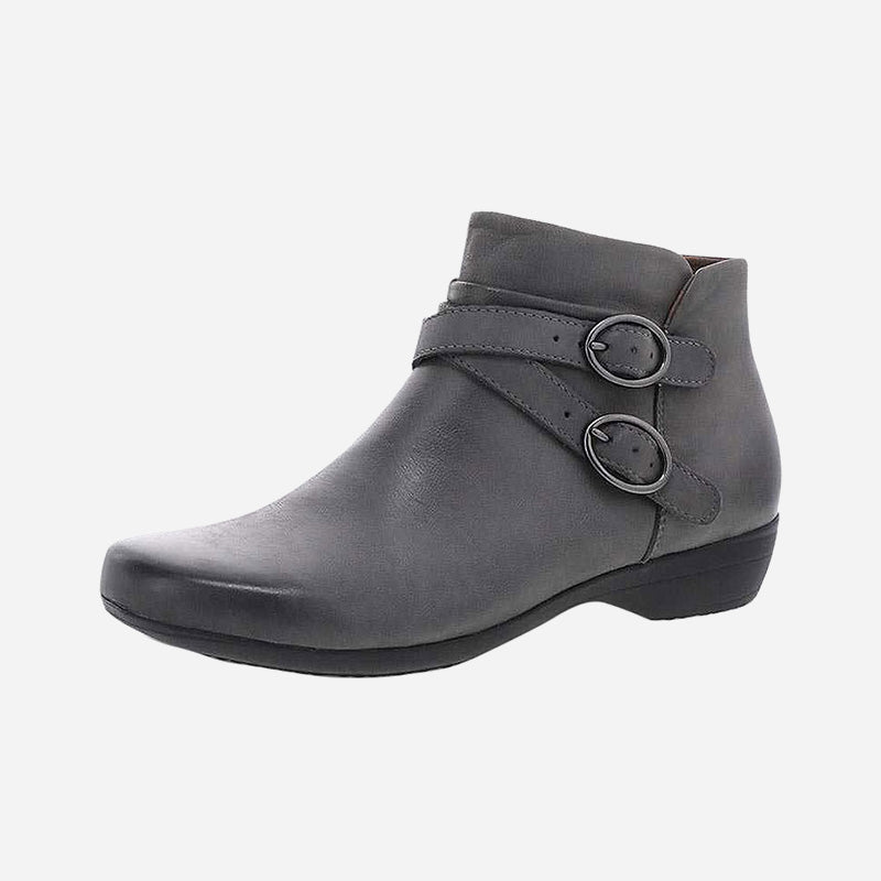 Faithe Black Burnished Nubuck