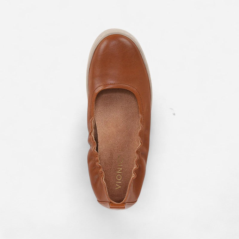 Uptown Ballet Tan Leather