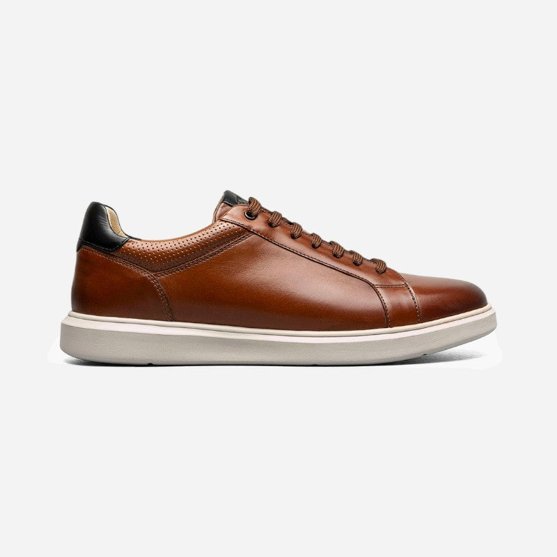 Men's Social Lace To Toe Sneaker Cognac Multi