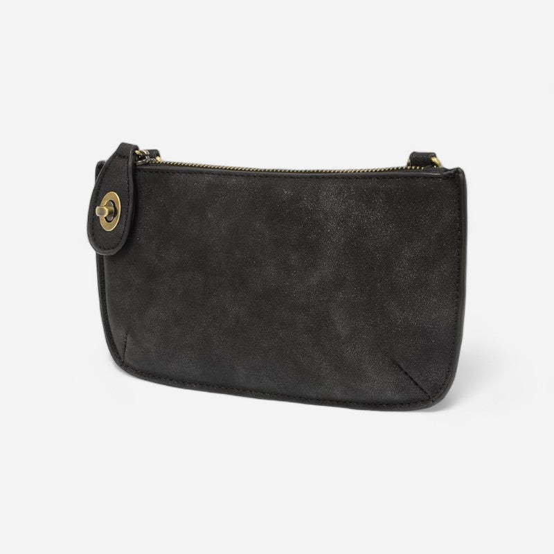 Lux Crossbody Wristlet Clutch New Black