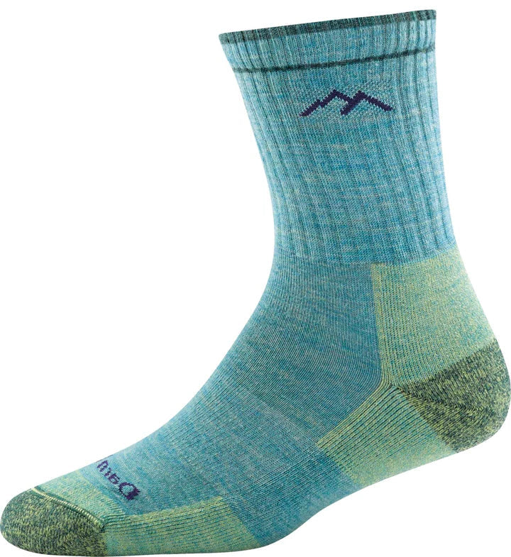 Hiker Micro Crew Midweight With Cushion Aqua Heather