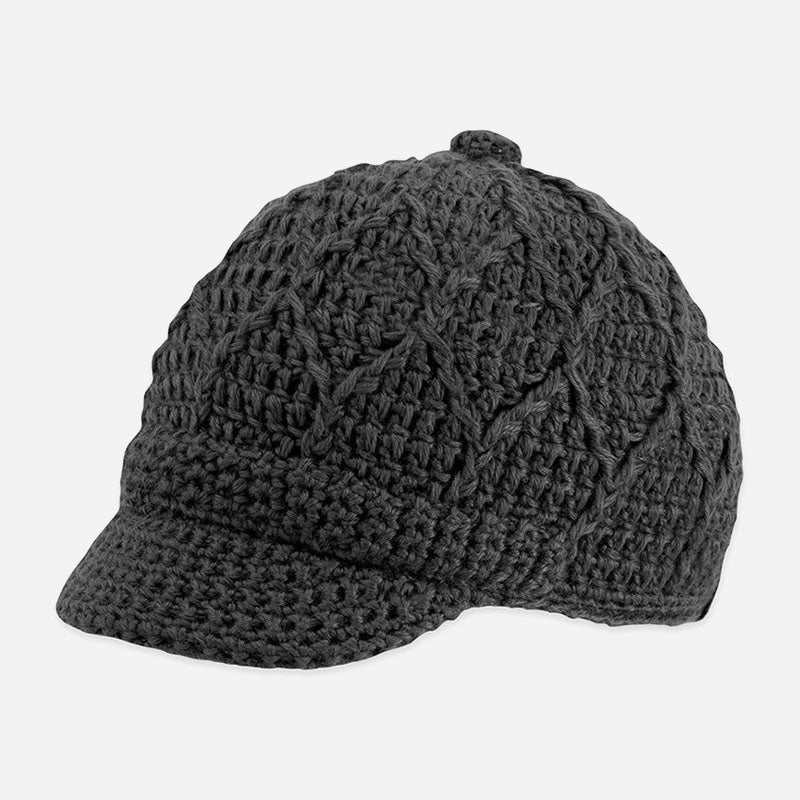 Jax Knit Brim Beanie Black